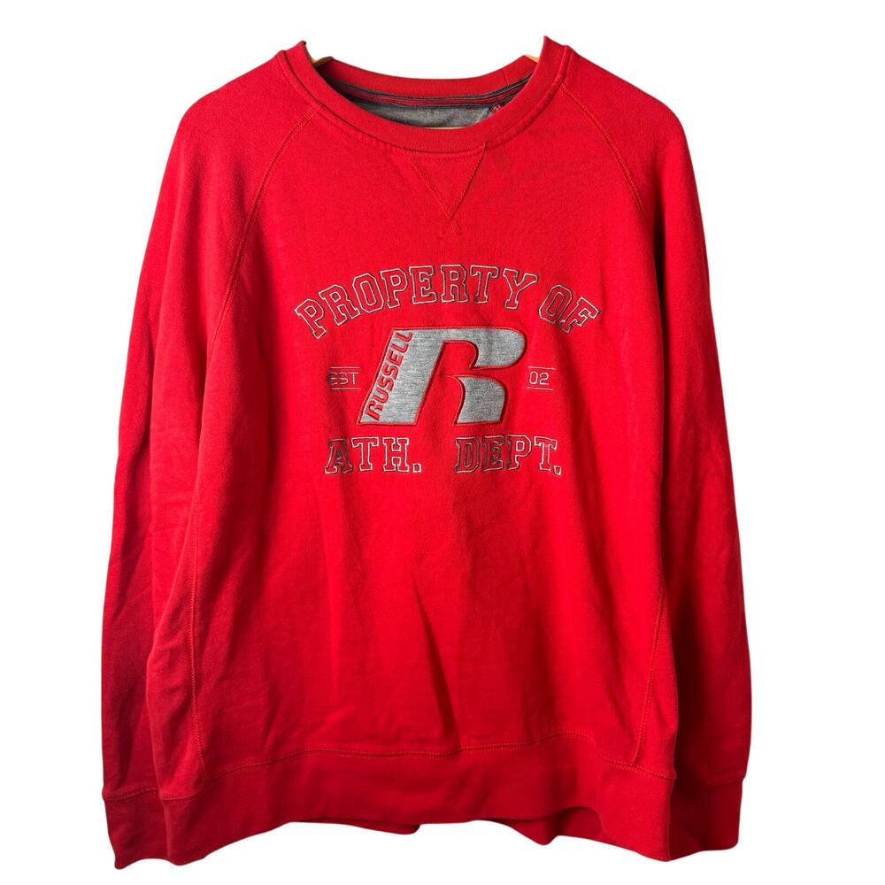 VTG Russell Athletic crewneck sweatshirt embroidered graphic Men’s Large Retro